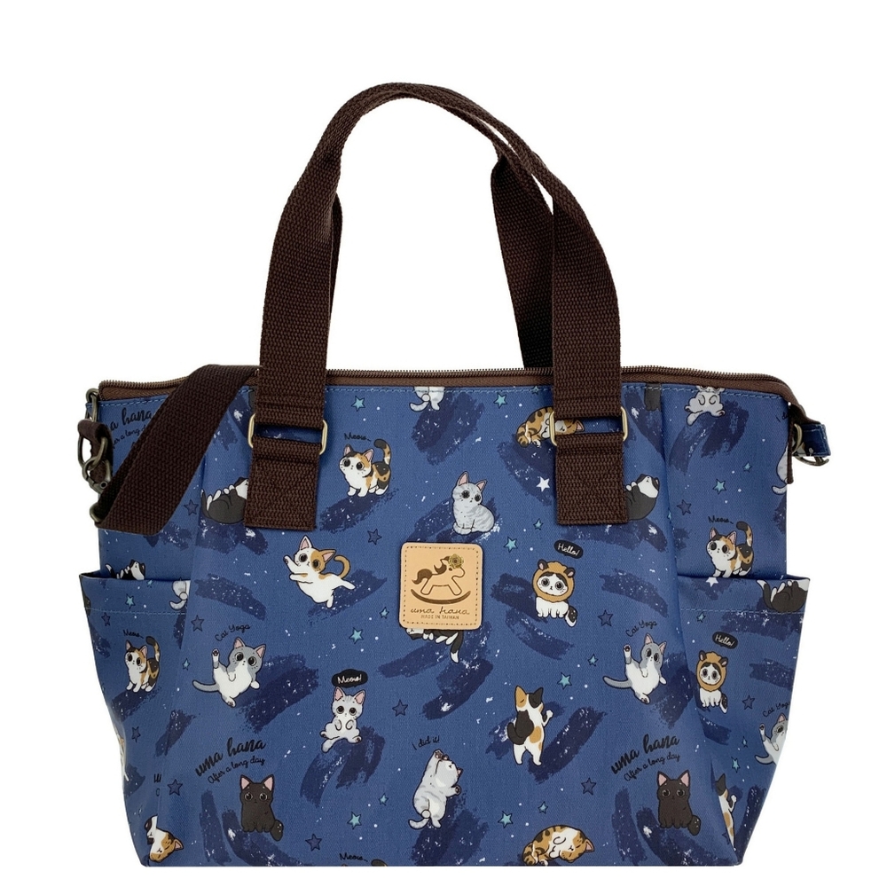 Waterproof Cat Shoulder Crossbody Convertible Handbag W/ ID Badge Clip - Picture 1 of 10